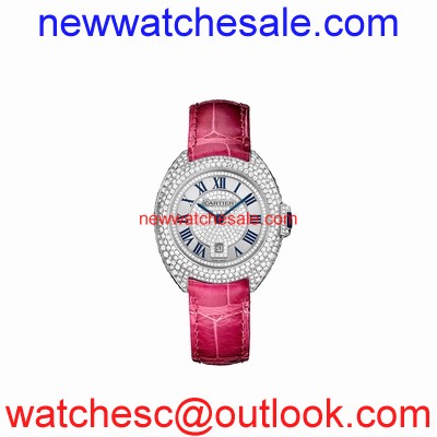 Cartier WJCL0017 18 Carat White Gold Set with Diamonds