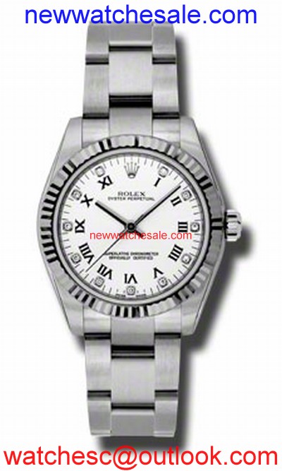 Rolex Oyster Perpetual No Date 177234WRDO Stainless Steel