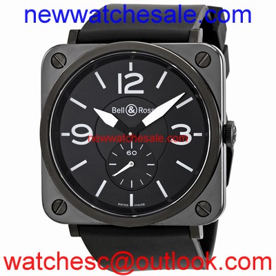 Bell and Ross Aviation BRS-BLC-MAT/SRB Black Ceramic