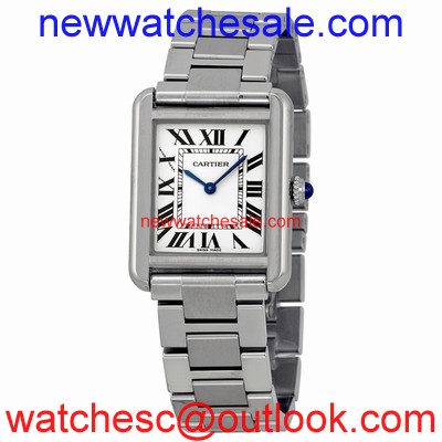 Cartier Tank W5200013 Silver Opalined