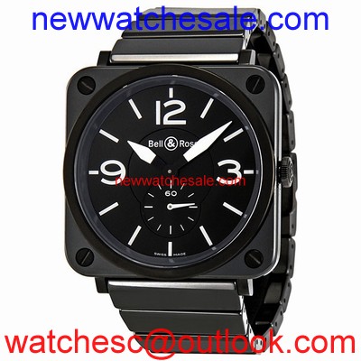 Bell and Ross Aviation BRS-BL-CERAMIC/SCE Quartz