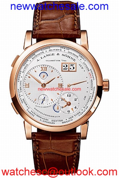 A. Lange & Sohne 116.032 Offset Home Time Silver