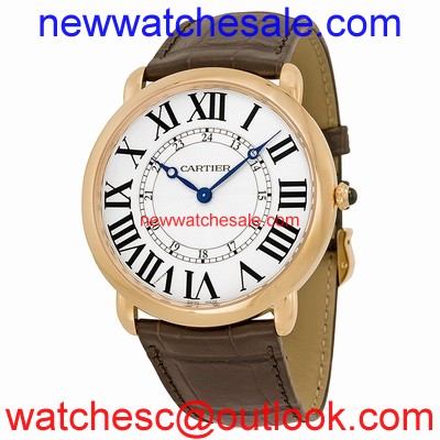Cartier Ronde Louis Cartier W6801004 Silvered flinque