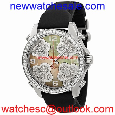 Jacob & Co. Five Time Zone JCMATH15 Mother of pearl dial with diamond pave accents