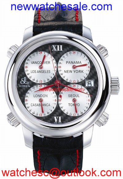Jacob & Co. Five Time Zone h24SSCF8 Swiss Made