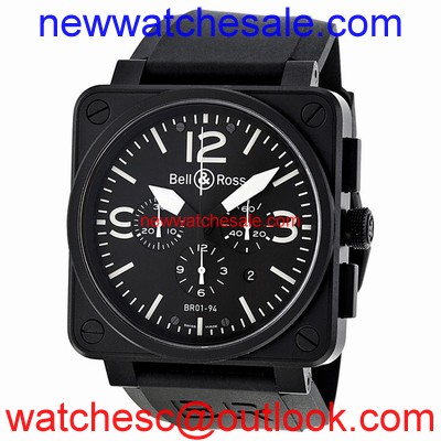 Bell and Ross Aviation BR0194-BL-CA Swiss Made