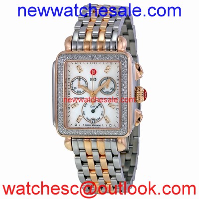 Michele MWW06P000232 Stainless Steel and Rose Gold-plated