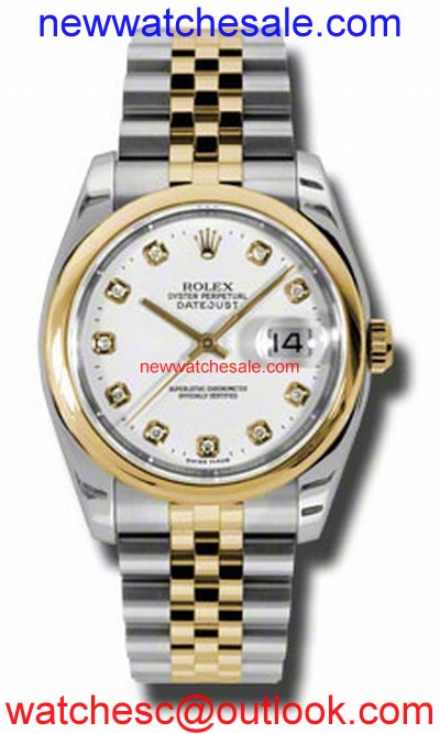 Rolex Datejust 116203WDJ Stainless Steel and 18K Yellow Gold