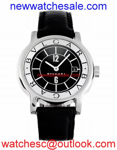 Bvlgari Solotempo ST29BSLD Black and Silver