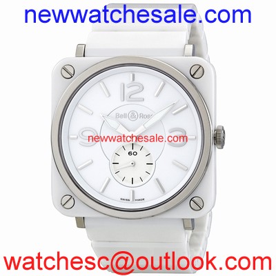 Bell and Ross Aviation BRS-WH-CERAMIC/SCE White