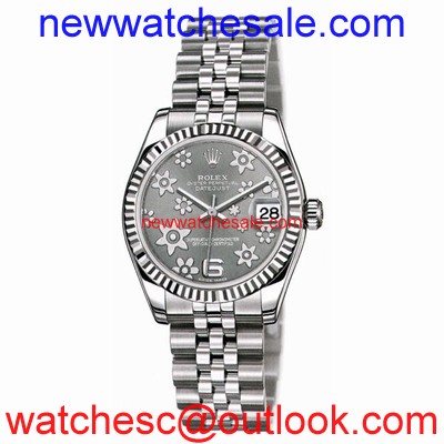 Rolex Datejust 178274RFJ Dark Rodium Raised Floral Motif