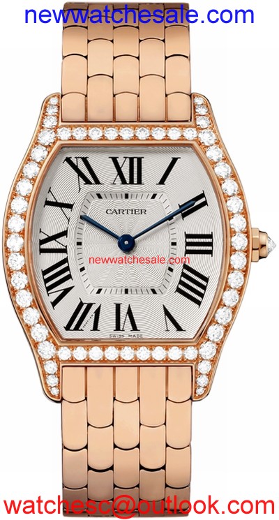 Cartier Tortue WA501012 18 Carat Pink Gold