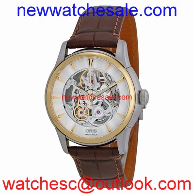 Oris Artelier 01 734 7670 4351-07 1 21 73FC Skeleton