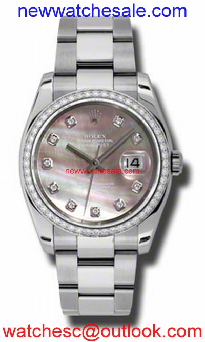 Rolex Datejust 116244BKMDO Black Mother of Pearl
