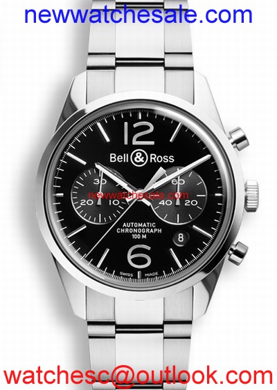 Bell and Ross Vintage BRG126-BL-ST/SST Mens