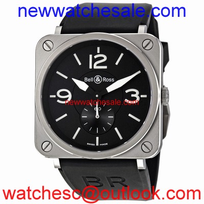 Bell and Ross Aviation BRS-BL-ST/SRB Black
