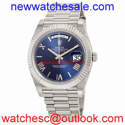 Rolex Day-Date 228239BLRP 18kt White Gold
