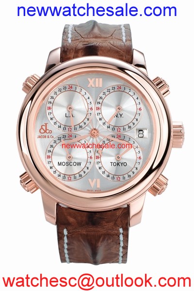 Jacob & Co. Five Time Zone h24rgSg 18k Rose Gold