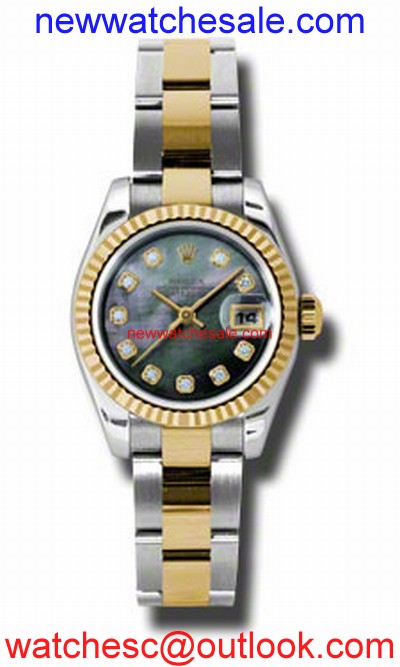 Rolex Datejust 179173BKMDO Ladies