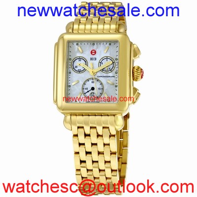 Michele W06A000210 Gold-Tone Stainless Steel