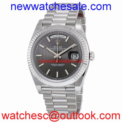 Rolex 228239RSSP Dark Rhodium Stripe Motif