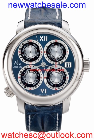 Jacob & Co. GMT World Time Automatic gMT5SS Swiss Made