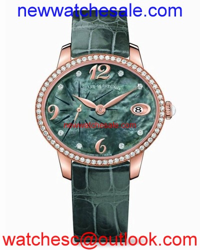 Girard Perregaux Cats Eye 80484D52A661-BK6A Green Mother of Pearl