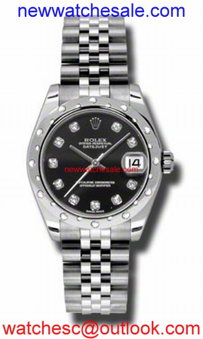Rolex Datejust 178344BKDJ Ladies