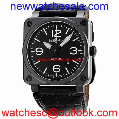 Bell and Ross Aviation BR0392-CERAM-ALI Swiss Made