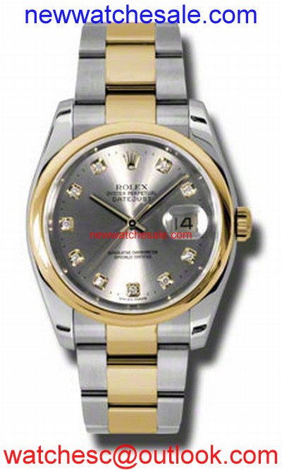 Rolex Datejust 116203GYDO Stainless Steel and 18K Yellow Gold