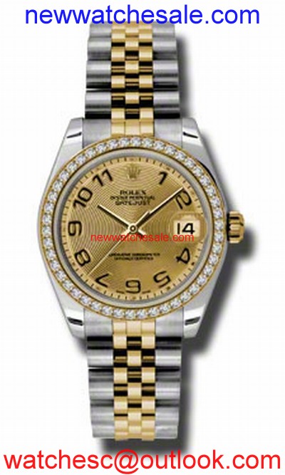 Rolex Datejust 178383CCAJ Champagne Concentric Circle