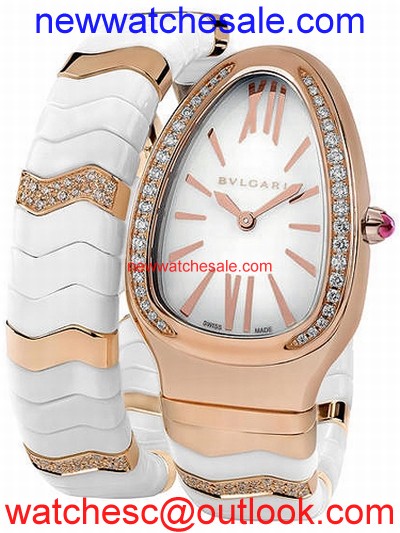 Bvlgari Serpenti Spiga 102202 White Lacquered
