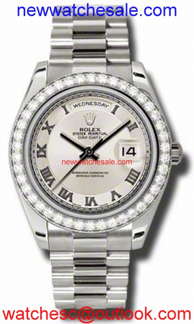 Rolex Day-Date II 218349IVCRP Ivory Concentric