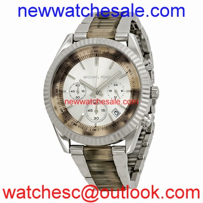 Michael Kors Clarkson MK5962 Silver with Grey Acetate