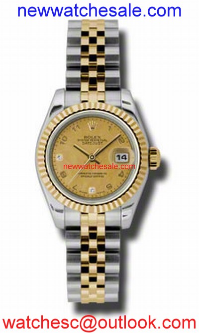 Rolex Datejust 179173CGDMADJ Champagne Goldust Mother of Pearl