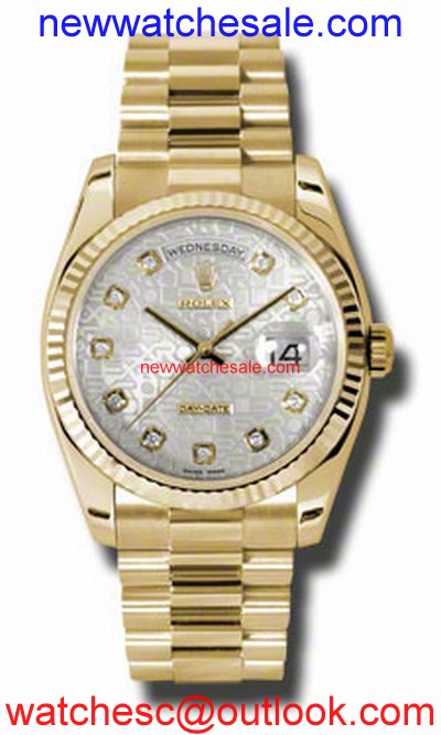 Rolex Day-Date 118238SJDP 18kt Yellow Gold