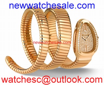 Bvlgari Serpenti Tubogas 101956 18k Pink Gold Diamond Pave