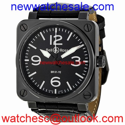 Bell and Ross Aviation BR0192-BL-CER/SCR Automatic