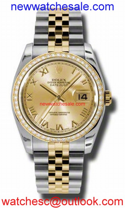 Rolex Datejust 116243CRJ Stainless Steel and 18kt Yellow Gold