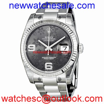 Rolex Datejust 116234 Brown Floral
