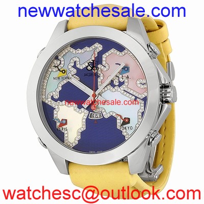 Jacob & Co. Five Time Zone JC124 Stainless Steel