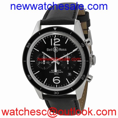 Bell and Ross Vintage BRG126-BL-BE/SCA Mens