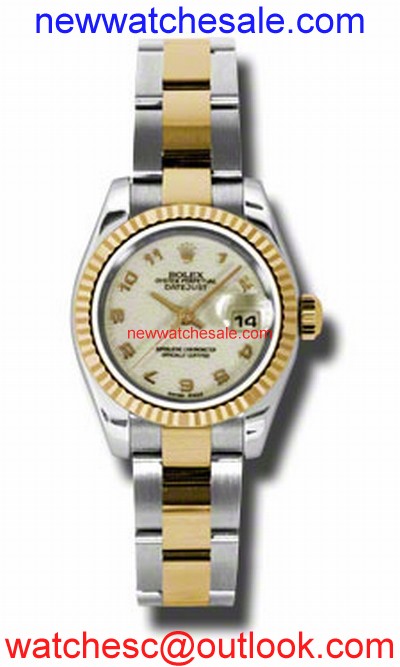 Rolex Datejust 179173IJAO Stainless Steel and 18kt Yellow Gold
