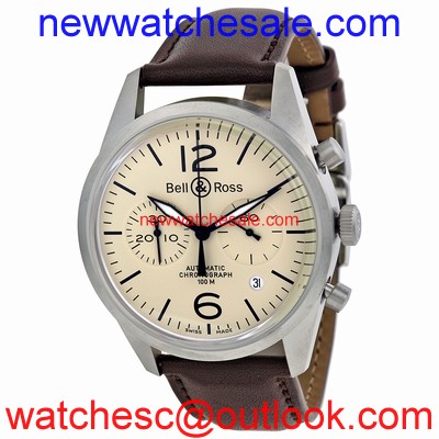 Bell and Ross Vintage BRV126-BEI-ST-SCA Stainless Steel