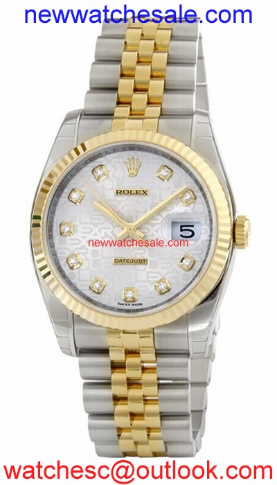 Rolex Datejust 116233-SJDJ Silver With 10 Diamonds