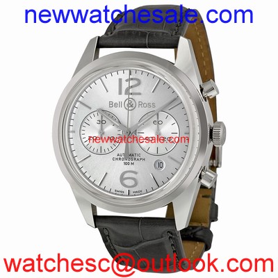 Bell and Ross Vintage BRG126-WH-ST/SCR Automatic