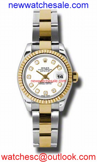 Rolex Datejust 179173WDO Stainless Steel and 18kt Yellow Gold