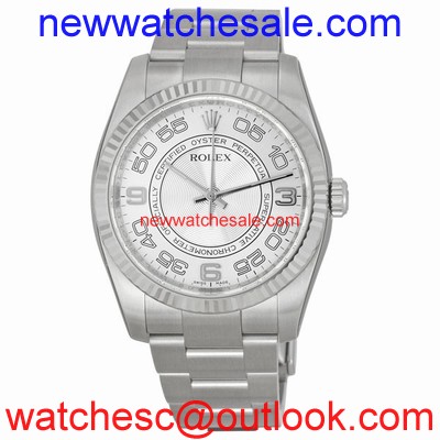 Rolex Oyster Perpetual 116034SCAO Silver Concentric