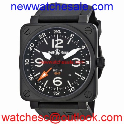 Bell and Ross Aviation BR-01-93 GMT Stainless Steel