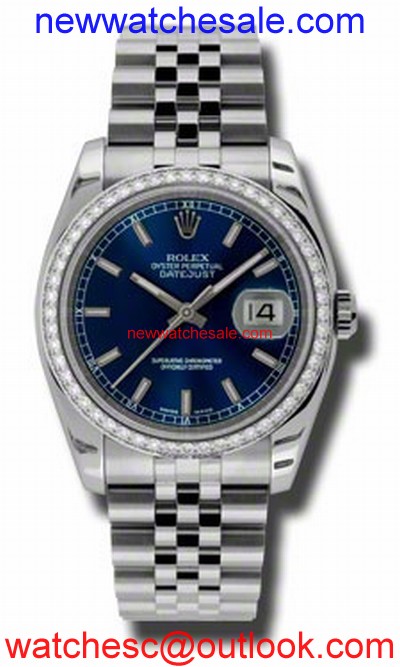 Rolex Datejust 116244BLSJ Stainless Steel